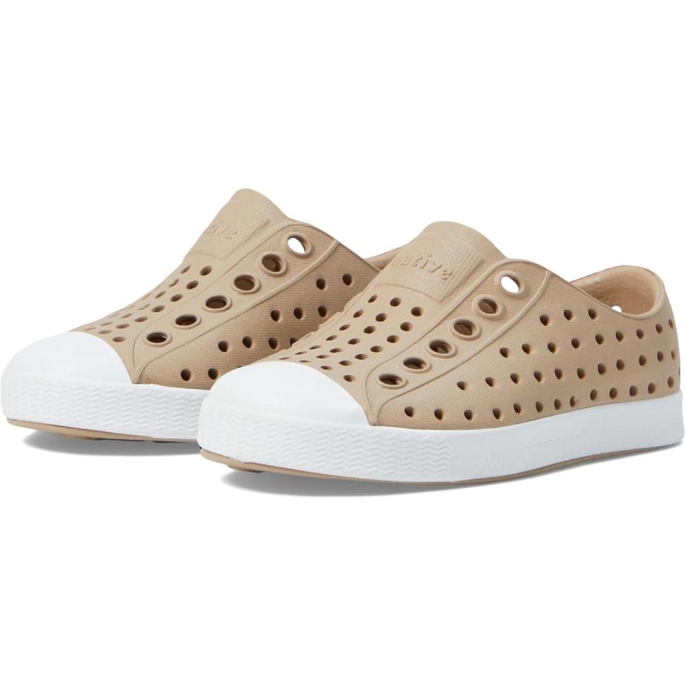 image:imageNative Shoes Kids Jefferson SlipOn ShoeFlax TanShell White