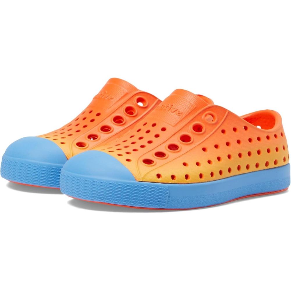 image:imageNative Shoes Kids Jefferson SlipOn ShoeLaflame OrangeResting BlueLaflame Spicy Ombre