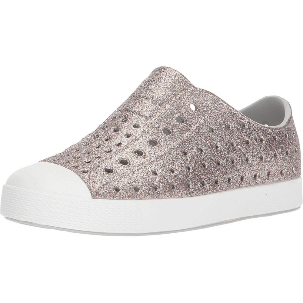 image:imageNative Shoes Kids Jefferson SlipOn ShoeMetal BlingShell White