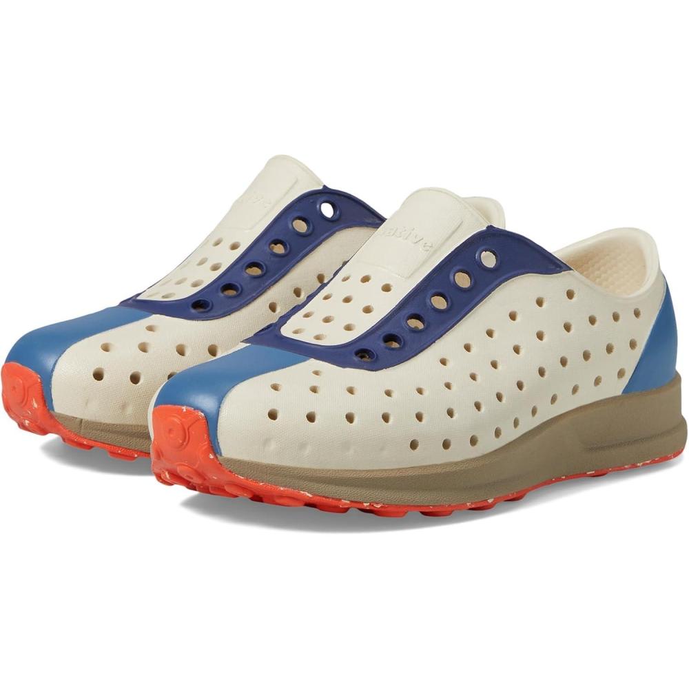 image:imageNative Shoes Robbie Sugarlite Print Little KidBone WhiteFlax TanOasis RegattaLa Flame Speckle Rubber
