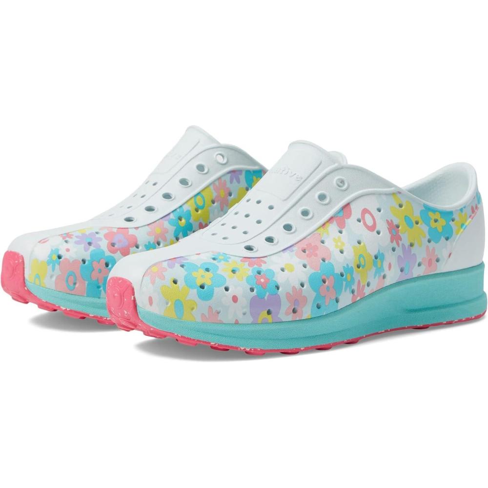 image:imageNative Shoes Robbie Sugarlite Print Little KidCoastal BlueHydrangea BluePastel DaisyDazzle Speckle Rubber