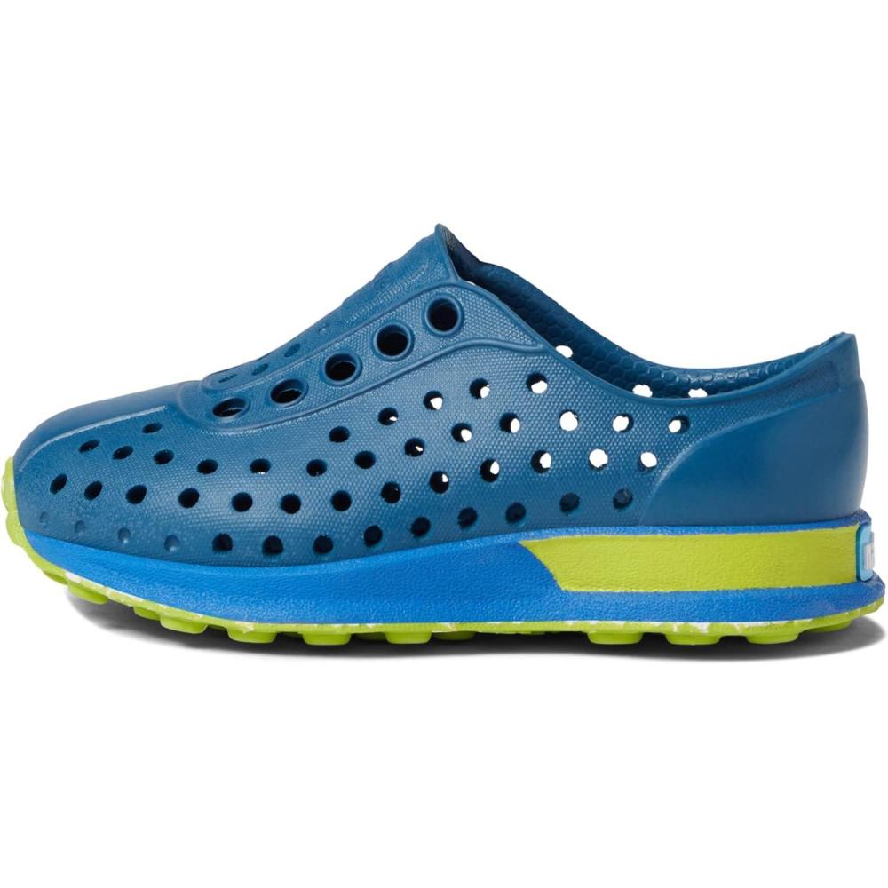 image:imageNative Shoes Robbie Sugarlite Print Little KidTrench BlueBarracuda BluePalm HeelPalm Speckle Rubber