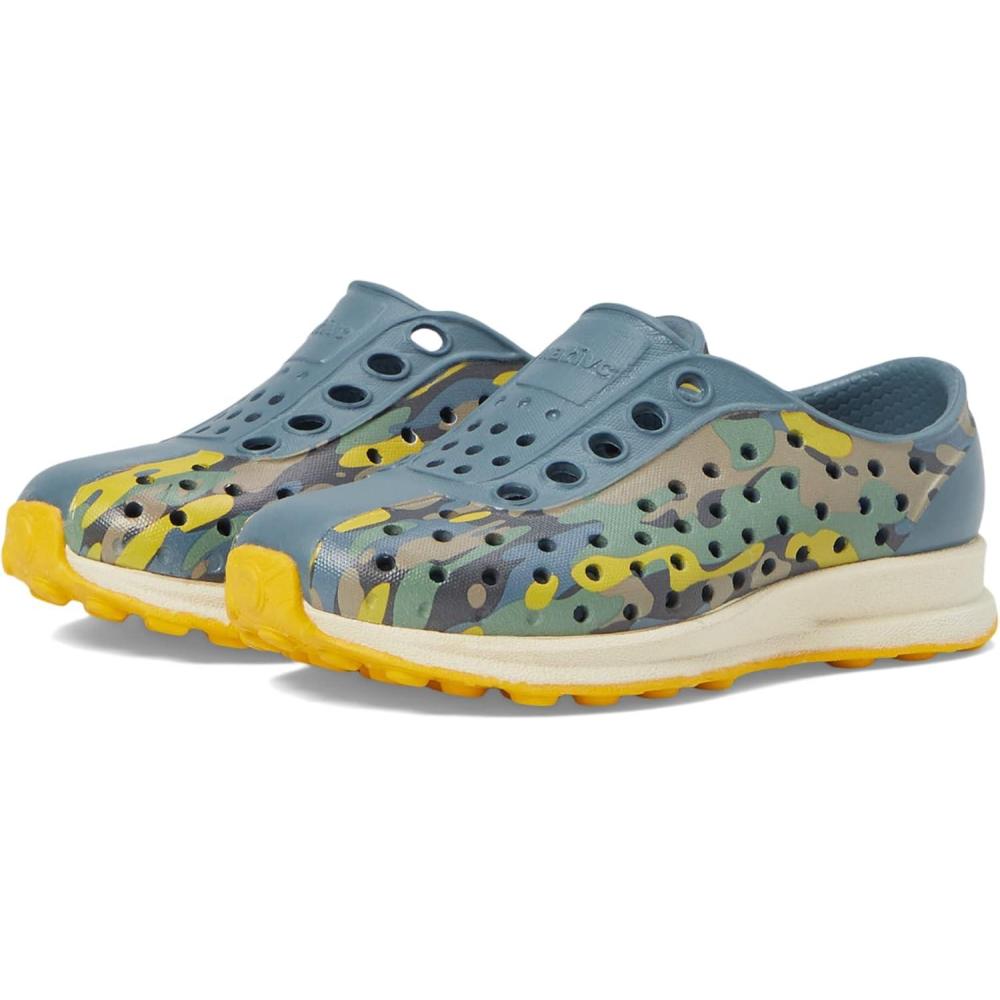 image:imageNative Shoes Robbie Sugarlite Print Little KidWeather GreyBone WhiteFreesia EucamoFreesia Speckle Rubber