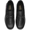 Marc Joseph New York Men’s Casual Hands Free Slip on Buckle Loafers(Black Grainy Leather)