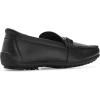 Marc Joseph New York Men’s Casual Hands Free Slip on Buckle Loafers(Black Grainy Leather)