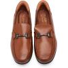 Marc Joseph New York Men’s Casual Hands Free Slip on Buckle Loafers(Cognac Napa Leather)