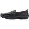 Marc Joseph New York Men’s Casual Hands Free Slip on Penny Loafers(Black Grainy Leather)
