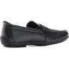 Marc Joseph New York Men’s Casual Hands Free Slip on Penny Loafers(Black Grainy Leather)