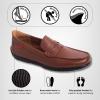 Marc Joseph New York Men’s Casual Hands Free Slip on Penny Loafers(Cognac)
