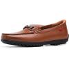 Marc Joseph New York Men’s Casual Hands Free Slip on Buckle Loafers(Cognac Napa Leather)