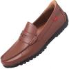 Marc Joseph New York Men’s Casual Hands Free Slip on Penny Loafers(Cognac)
