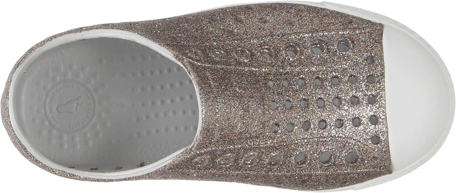 image:imageNative Kids Jefferson Iridescent Child SlipOn ToddlerLittle KidMetal BlingShell White
