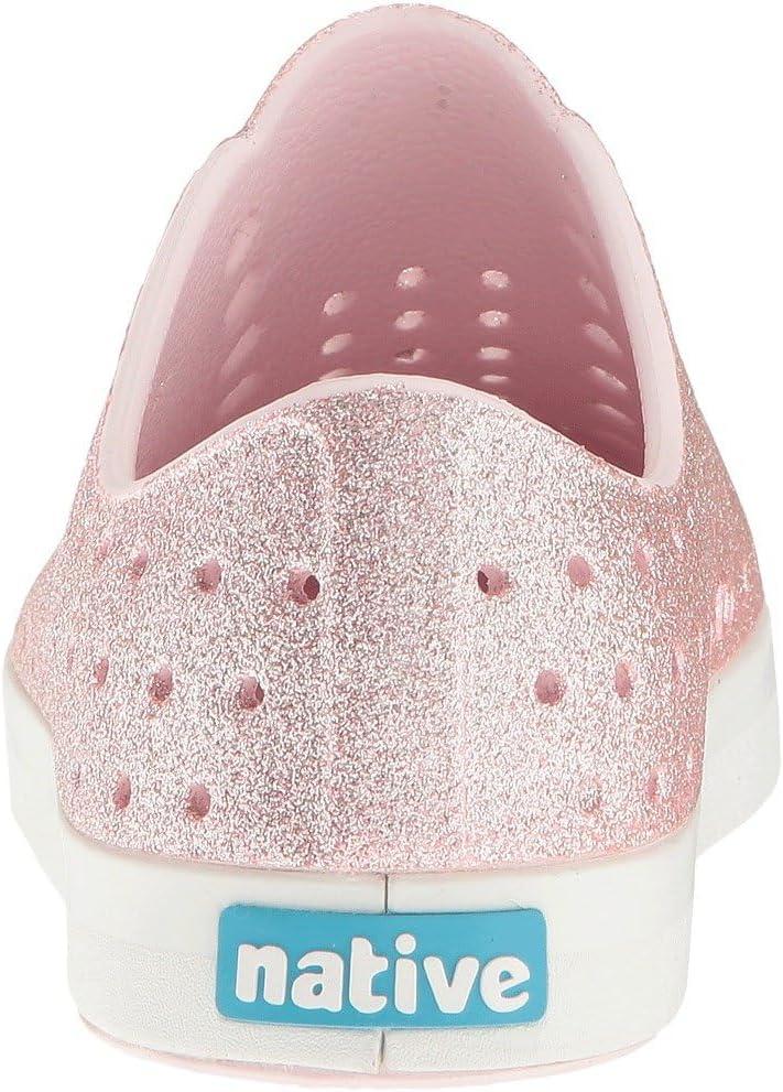 image:imageNative Kids Jefferson Iridescent Child SlipOn ToddlerLittle KidMilk Pink BlingShell White