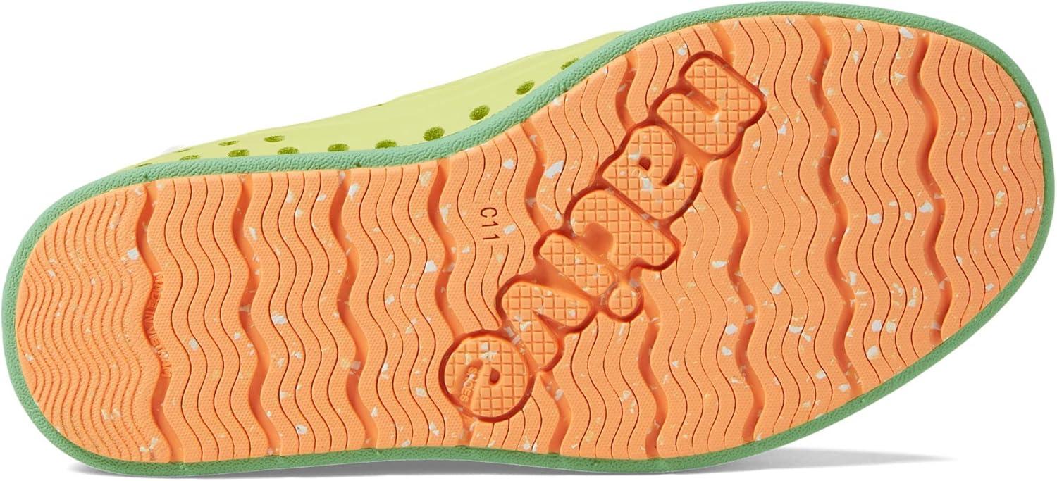 image:imageNative Shoes Kids Howard Sugarlite Sneakers for Toddler Perforated Synthetic Upper with Lining SlipOn Style Comfy and LightweightCelery GreenCandy GreenPapaya Speckle Rubber