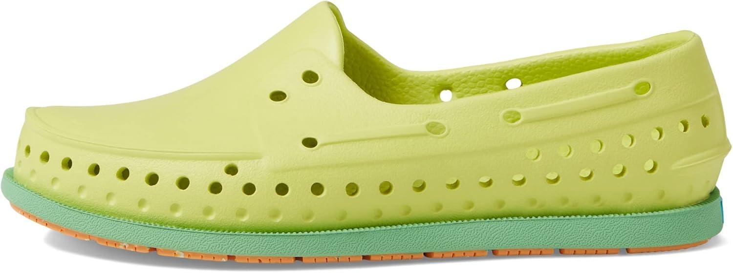image:imageNative Shoes Kids Howard Sugarlite Sneakers for Toddler Perforated Synthetic Upper with Lining SlipOn Style Comfy and LightweightCelery GreenCandy GreenPapaya Speckle Rubber