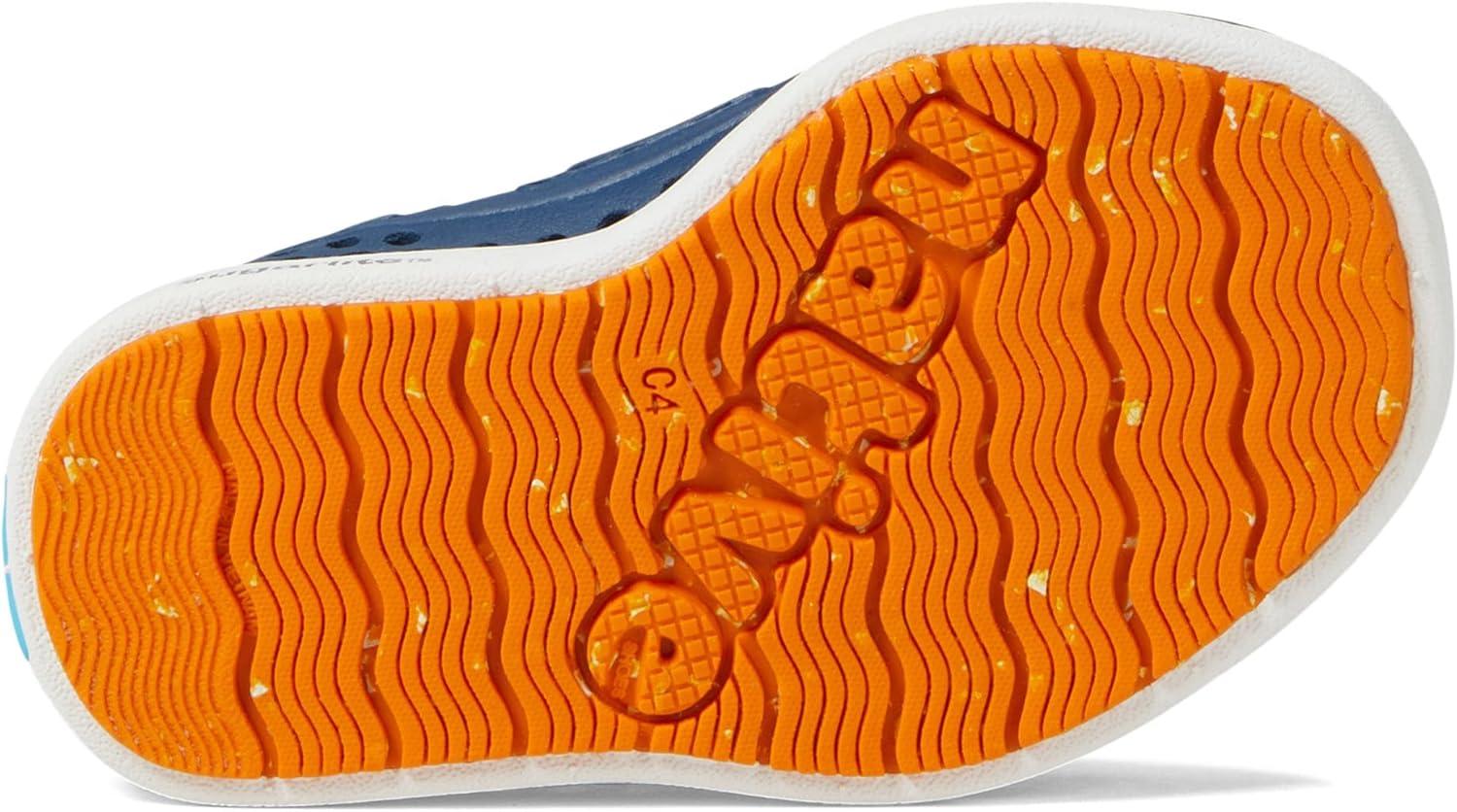 image:imageNative Shoes Kids Howard Sugarlite Sneakers for Toddler Perforated Synthetic Upper with Lining SlipOn Style Comfy and LightweightFrontier BlueShell WhiteFoxtail Speckle Rubber