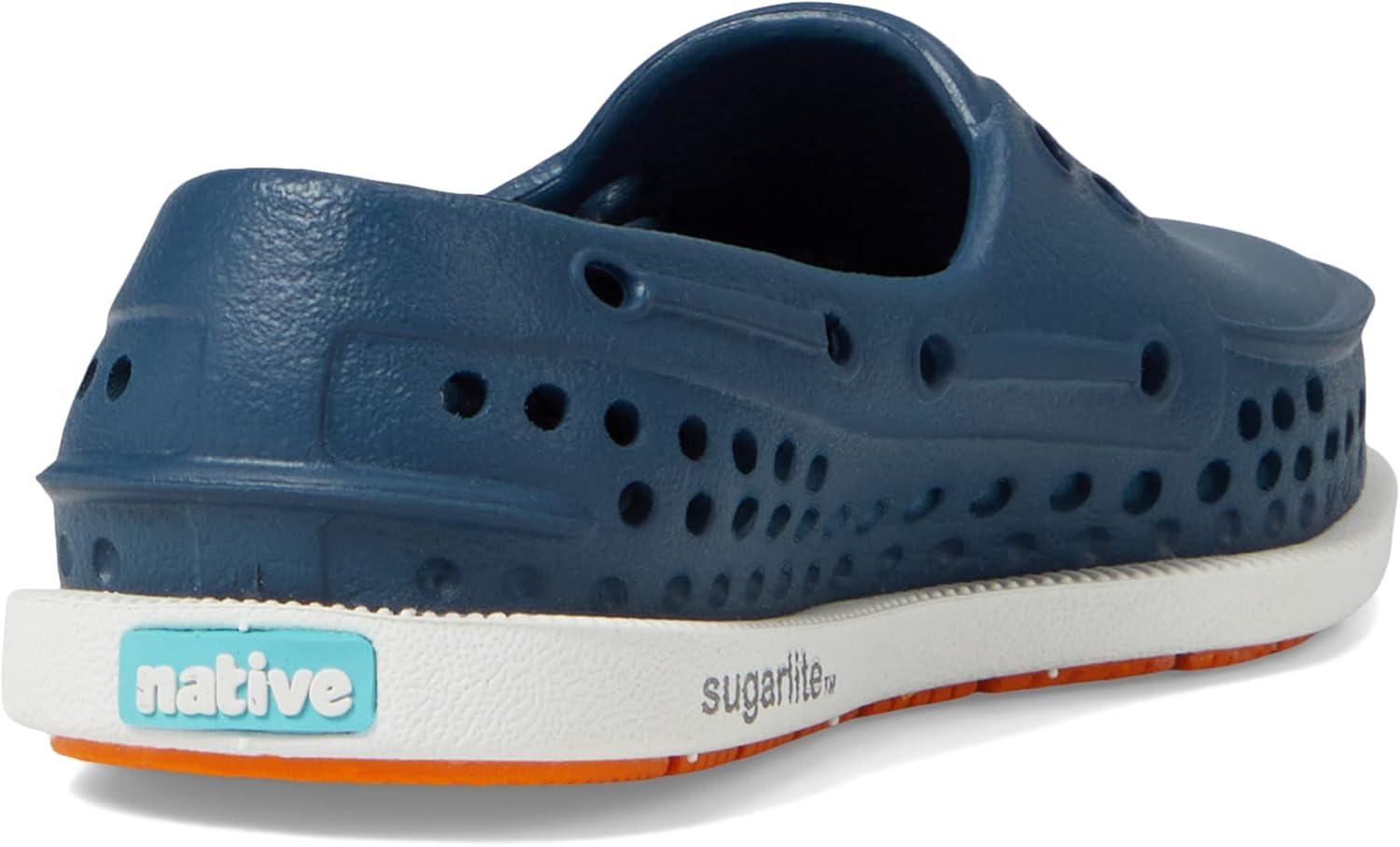 image:imageNative Shoes Kids Howard Sugarlite Sneakers for Toddler Perforated Synthetic Upper with Lining SlipOn Style Comfy and LightweightFrontier BlueShell WhiteFoxtail Speckle Rubber