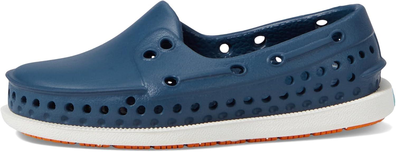 image:imageNative Shoes Kids Howard Sugarlite Sneakers for Toddler Perforated Synthetic Upper with Lining SlipOn Style Comfy and LightweightFrontier BlueShell WhiteFoxtail Speckle Rubber