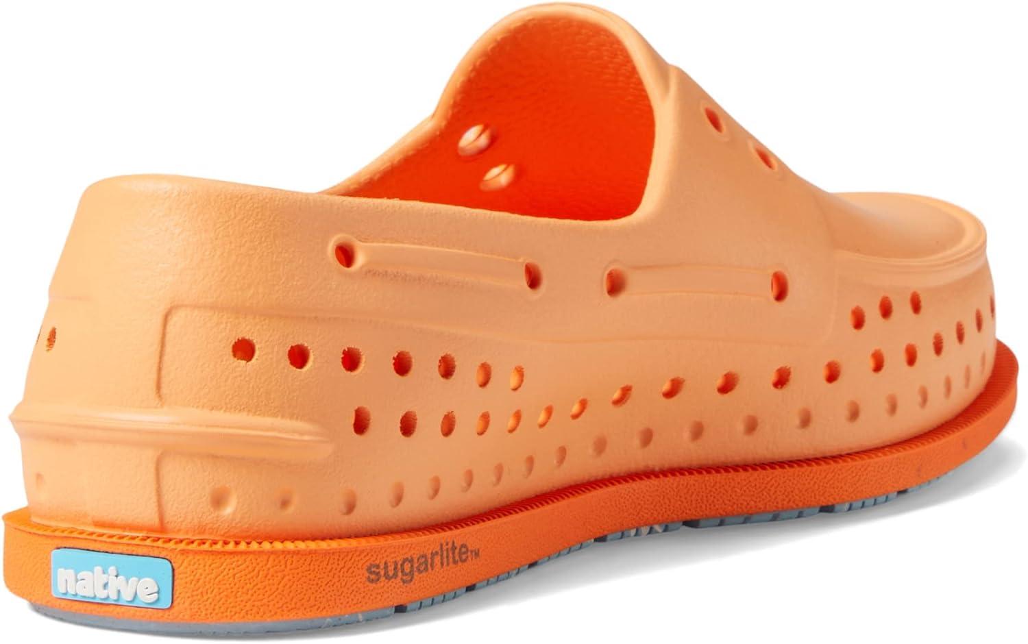 image:imageNative Shoes Kids Howard Sugarlite Sneakers for Toddler Perforated Synthetic Upper with Lining SlipOn Style Comfy and LightweightPapaya OrangeCity OrangeSky Speckle Rubber