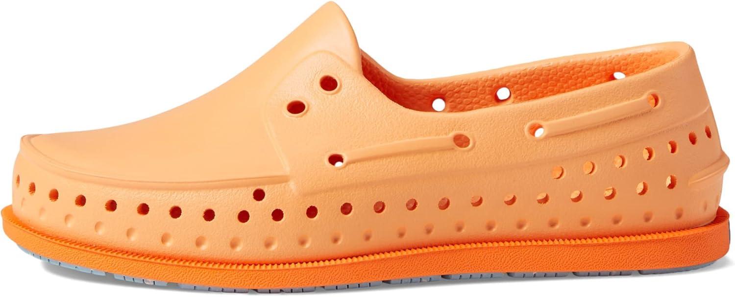 image:imageNative Shoes Kids Howard Sugarlite Sneakers for Toddler Perforated Synthetic Upper with Lining SlipOn Style Comfy and LightweightPapaya OrangeCity OrangeSky Speckle Rubber