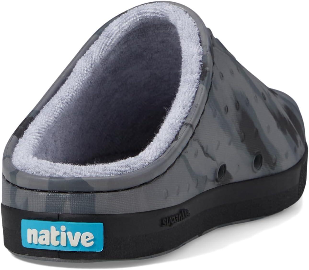 image:imageNative Shoes Kids Jefferson French Terry Little KidBig Kid Shoes for Kids Synthetic OutsoleGravity Grey MarbleJiffy Black