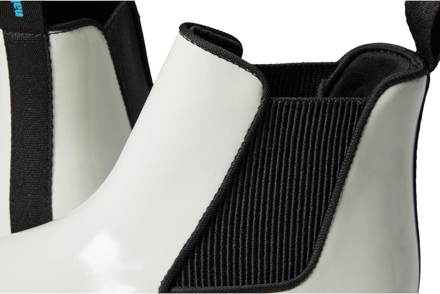 image:imageNative Shoes Kids Kensington Treklite Gloss Sneakers for Little Kids Textile Lining PullOn Style and Synthetic OutsoleShell White GlossJiffy Black