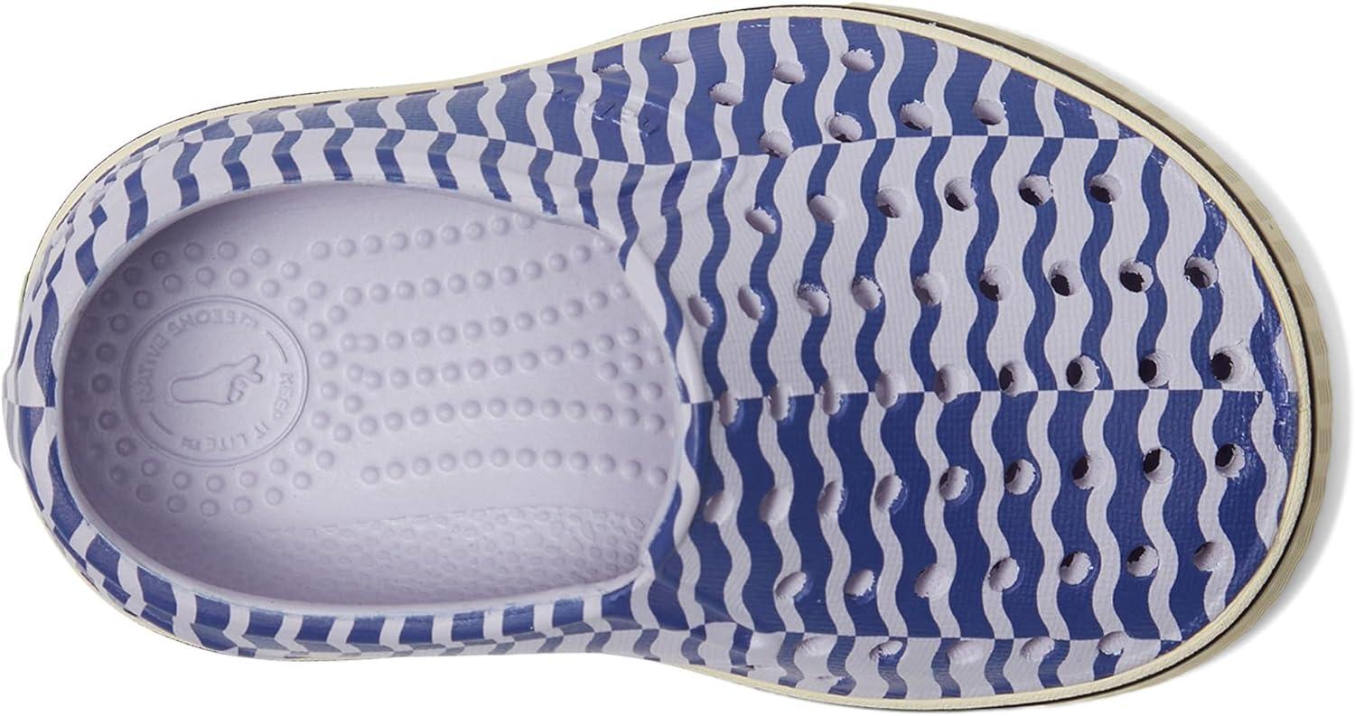 image:imageNative Shoes Miles Bloom ToddlerFuture PurpleBone WhiteInk Wiggle Stripe