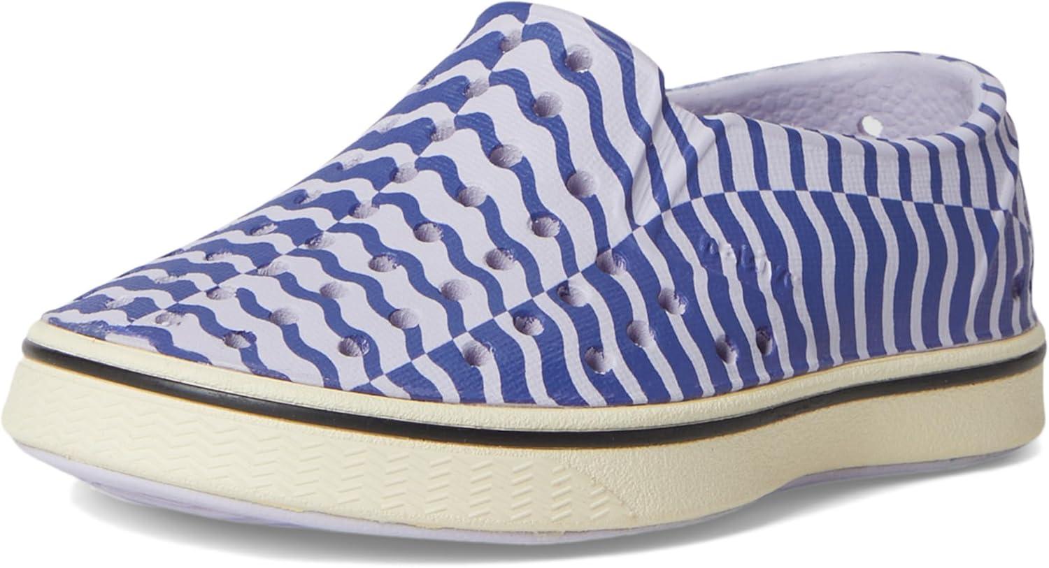 image:imageNative Shoes Miles Bloom ToddlerFuture PurpleBone WhiteInk Wiggle Stripe