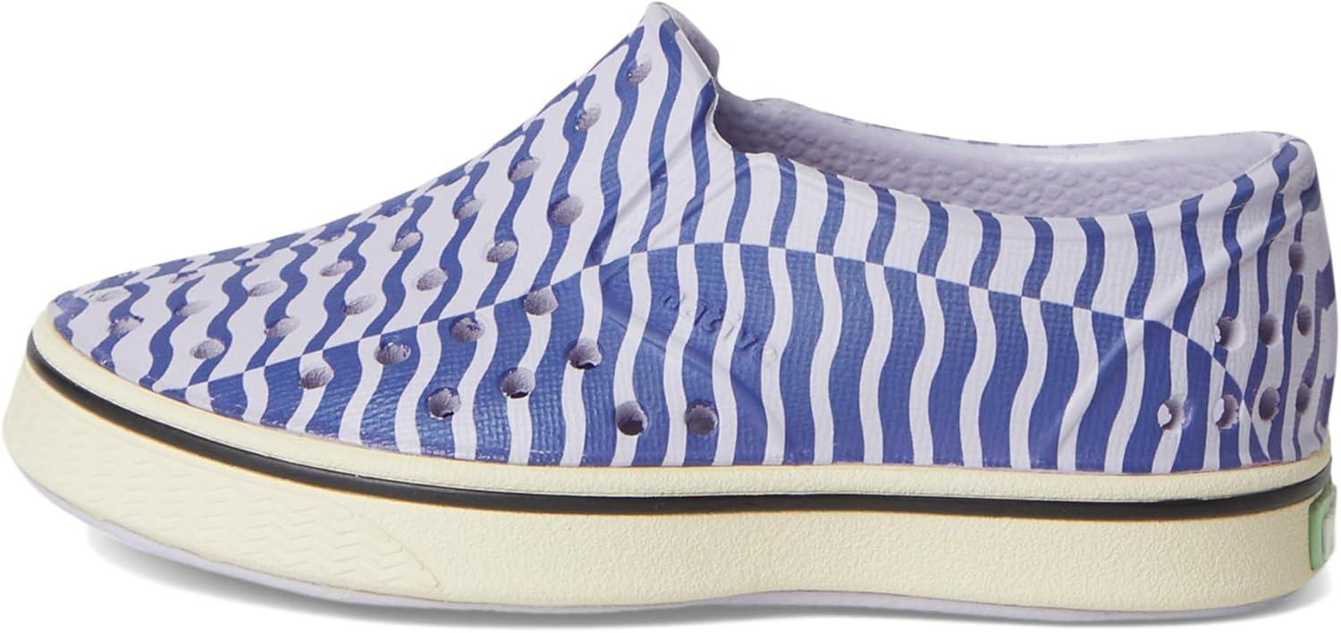 image:imageNative Shoes Miles Bloom ToddlerFuture PurpleBone WhiteInk Wiggle Stripe