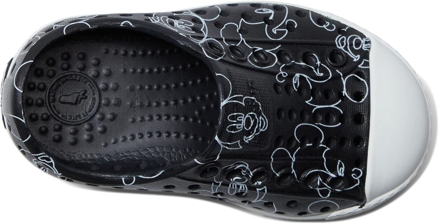 image:imageNative Shoes UnisexAdult Jefferson Lightweight Fashion SneakerJiffy BlackShell WhiteMickey Doodle All Over Print
