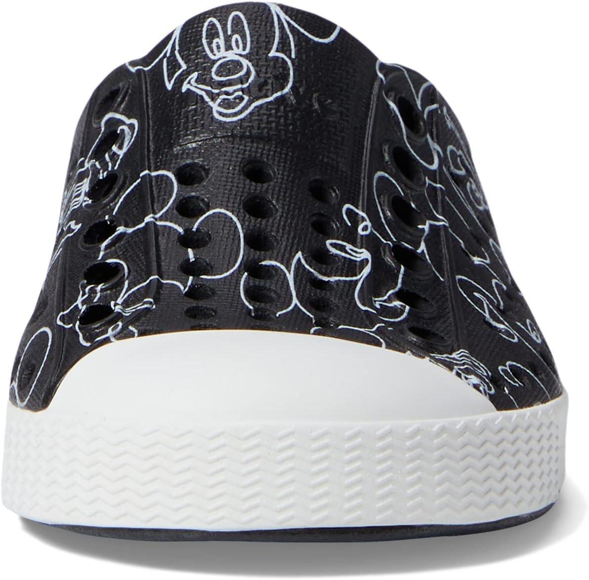image:imageNative Shoes UnisexAdult Jefferson Lightweight Fashion SneakerJiffy BlackShell WhiteMickey Doodle All Over Print
