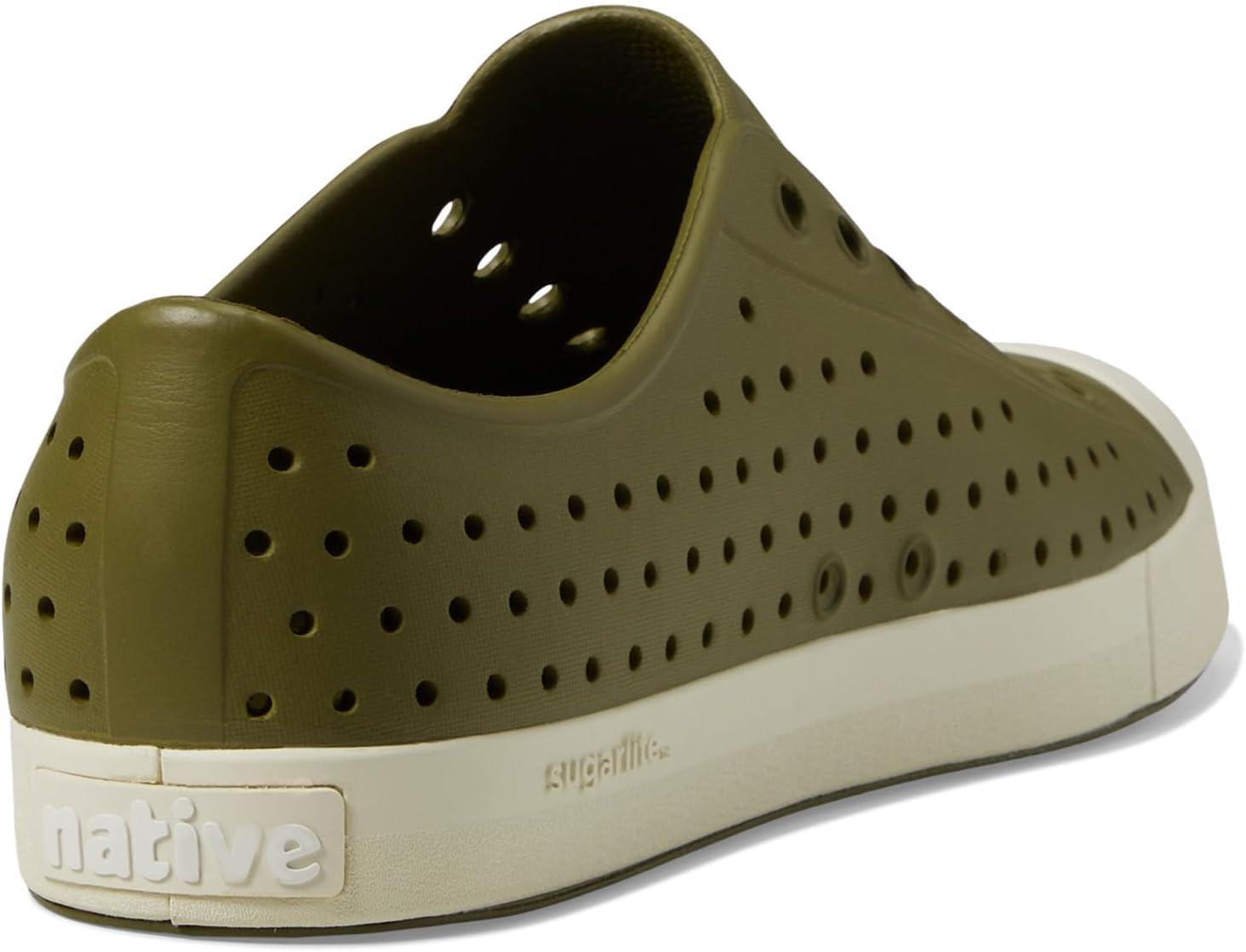 image:imageNative Shoes UnisexAdult Jefferson Lightweight Fashion SneakerRookie GreenBone White