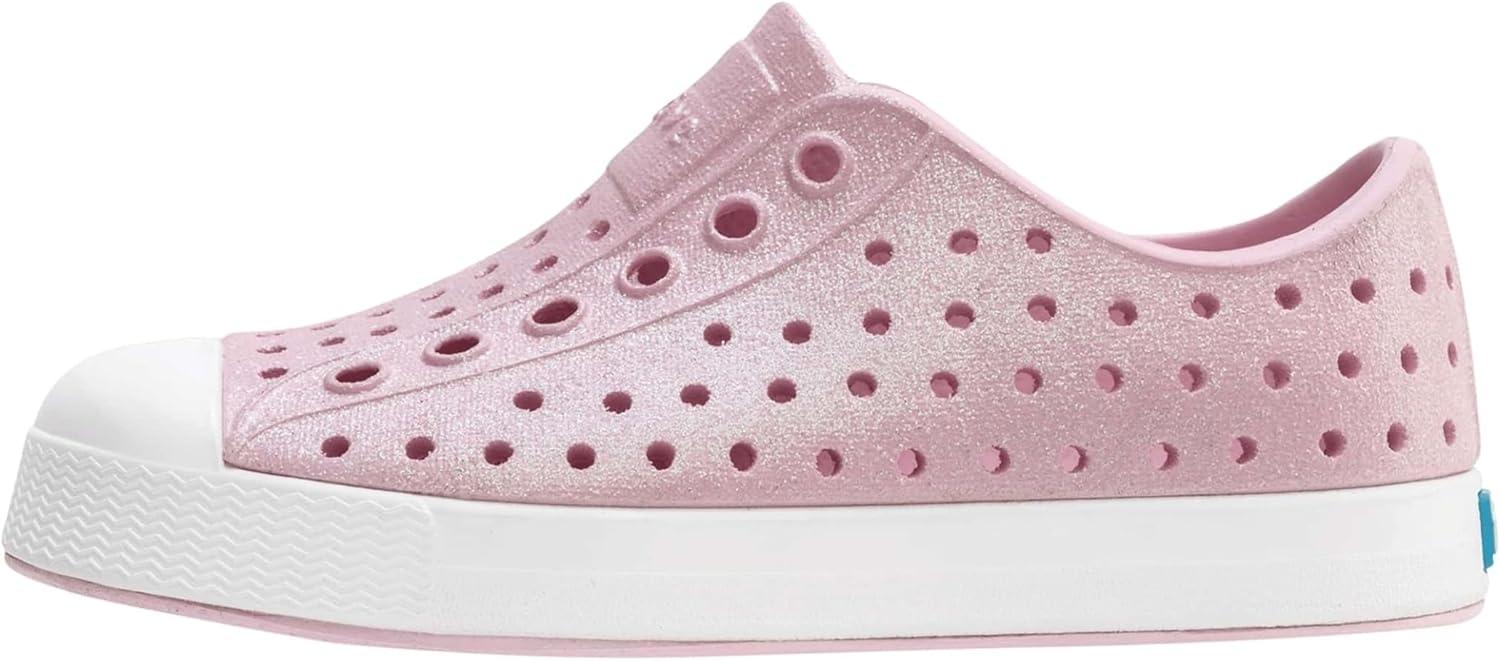 image:imageNative Shoes UnisexChild Jefferson BioBling SneakersBarely Pink BlingShell White