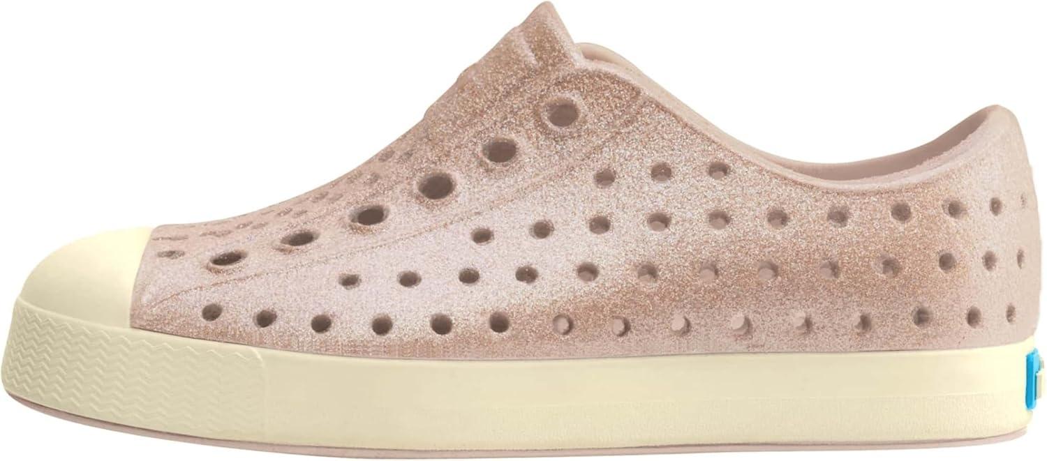 image:imageNative Shoes UnisexChild Jefferson BioBling SneakersChameleon Pink BlingBone White