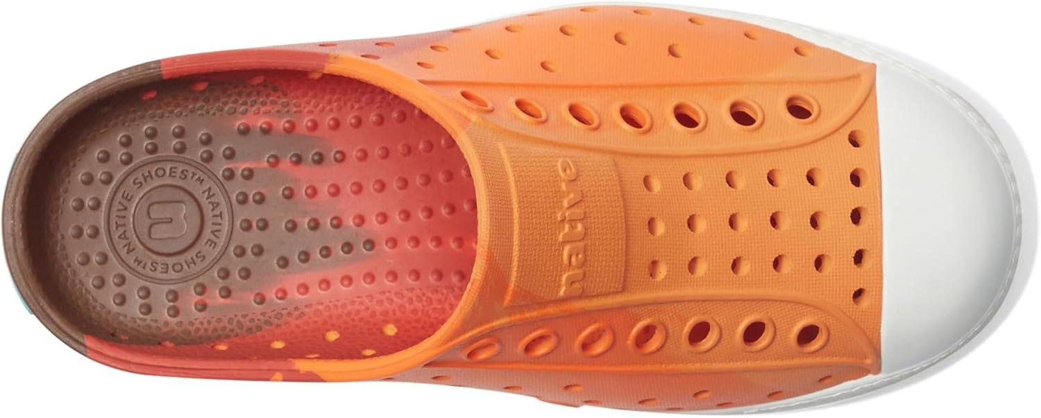 image:imageNative Shoes UnisexChild Jefferson Clog Little KidBig KidSunset Roasted MarbleShell White