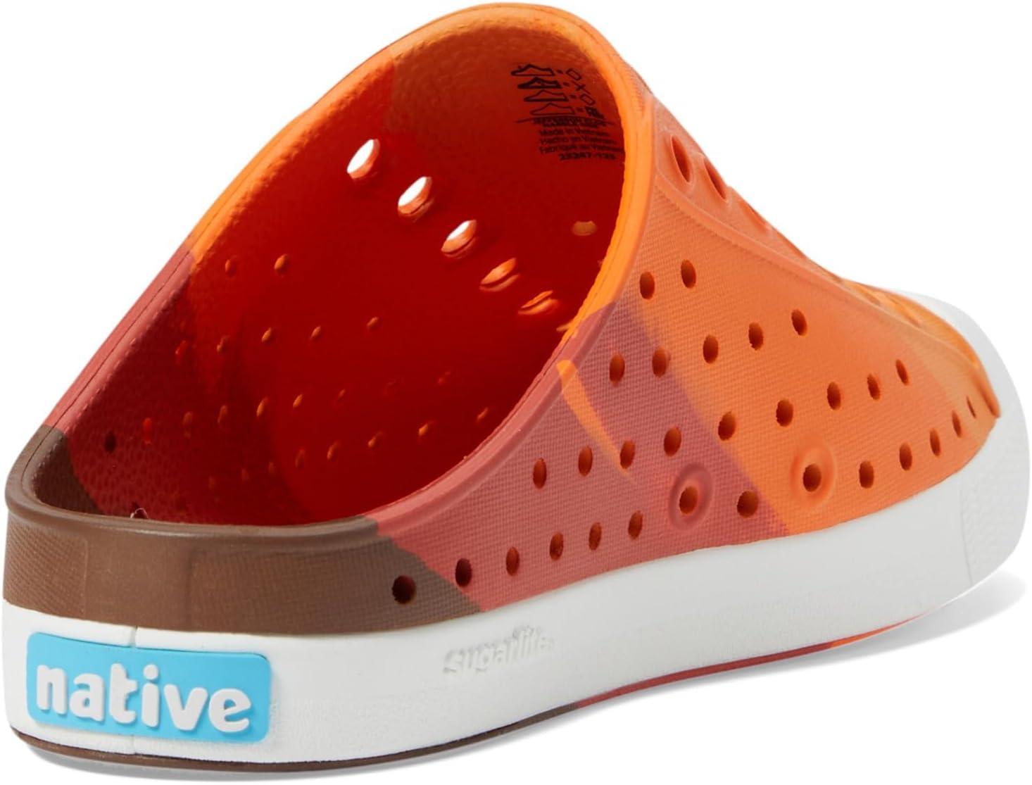 image:imageNative Shoes UnisexChild Jefferson Clog Little KidBig KidSunset Roasted MarbleShell White