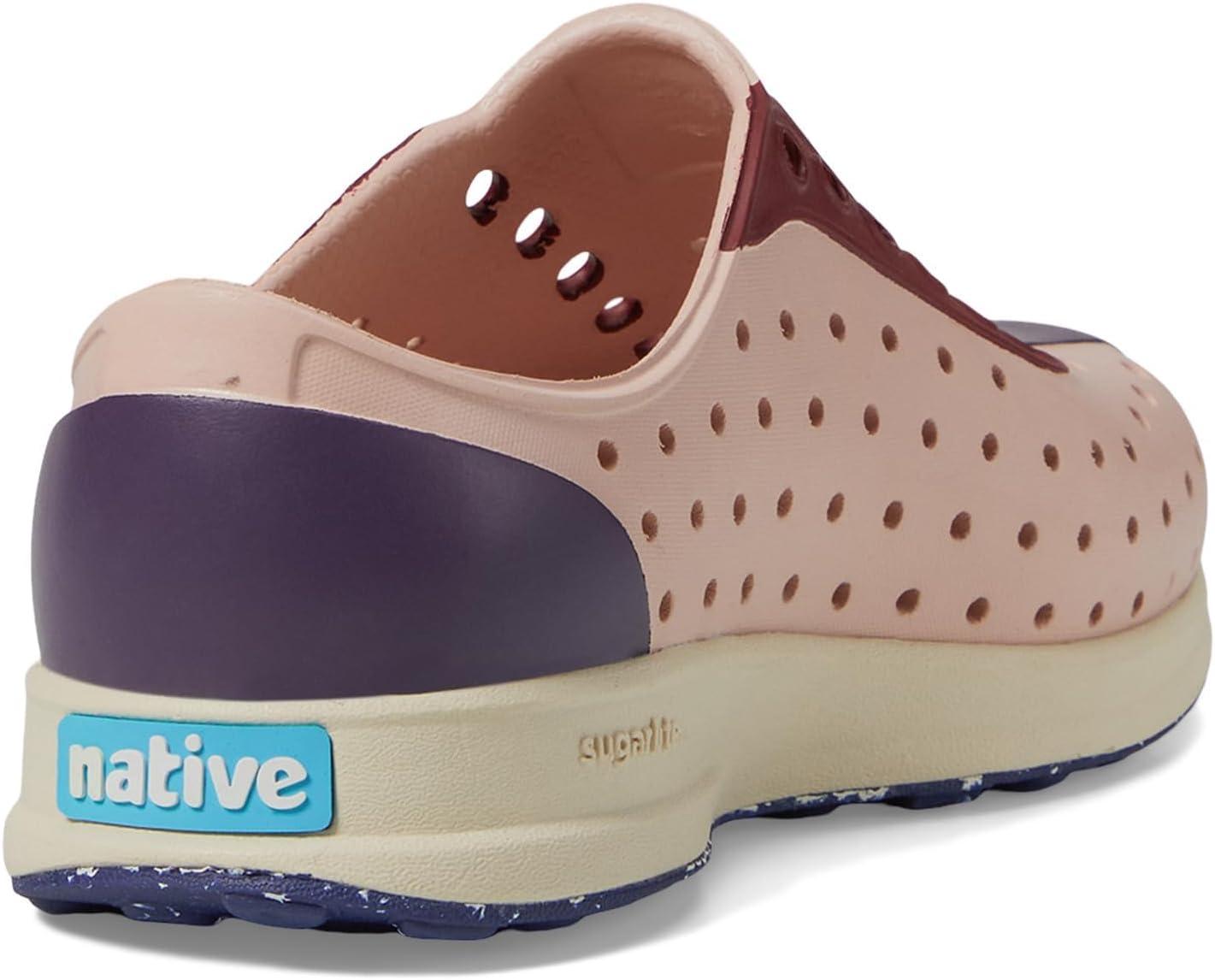 image:imageNative Shoes UnisexChild Robbie Print Little KidBig KidChameleon PinkBone WhiteVelvet TartRegatta Speckle Rubber