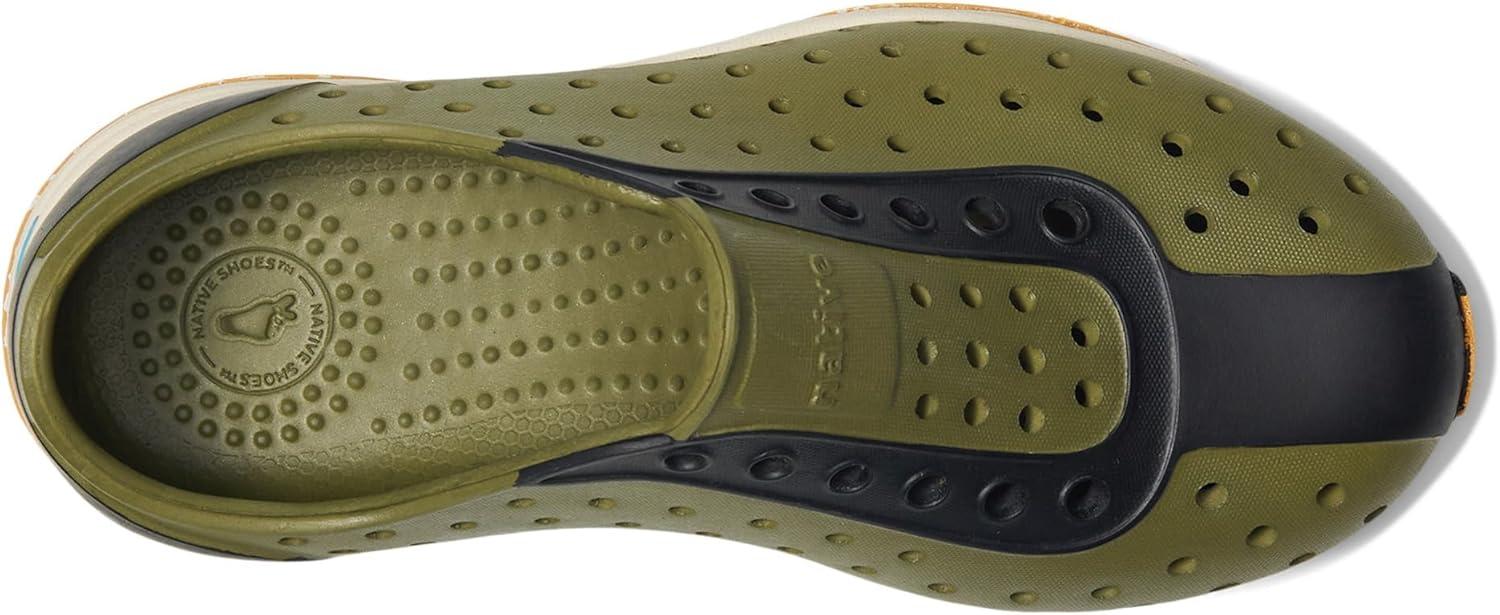 image:imageNative Shoes UnisexChild Robbie Print Little KidBig KidRookie GreenBone WhiteJiffy BlackWheat Speckle