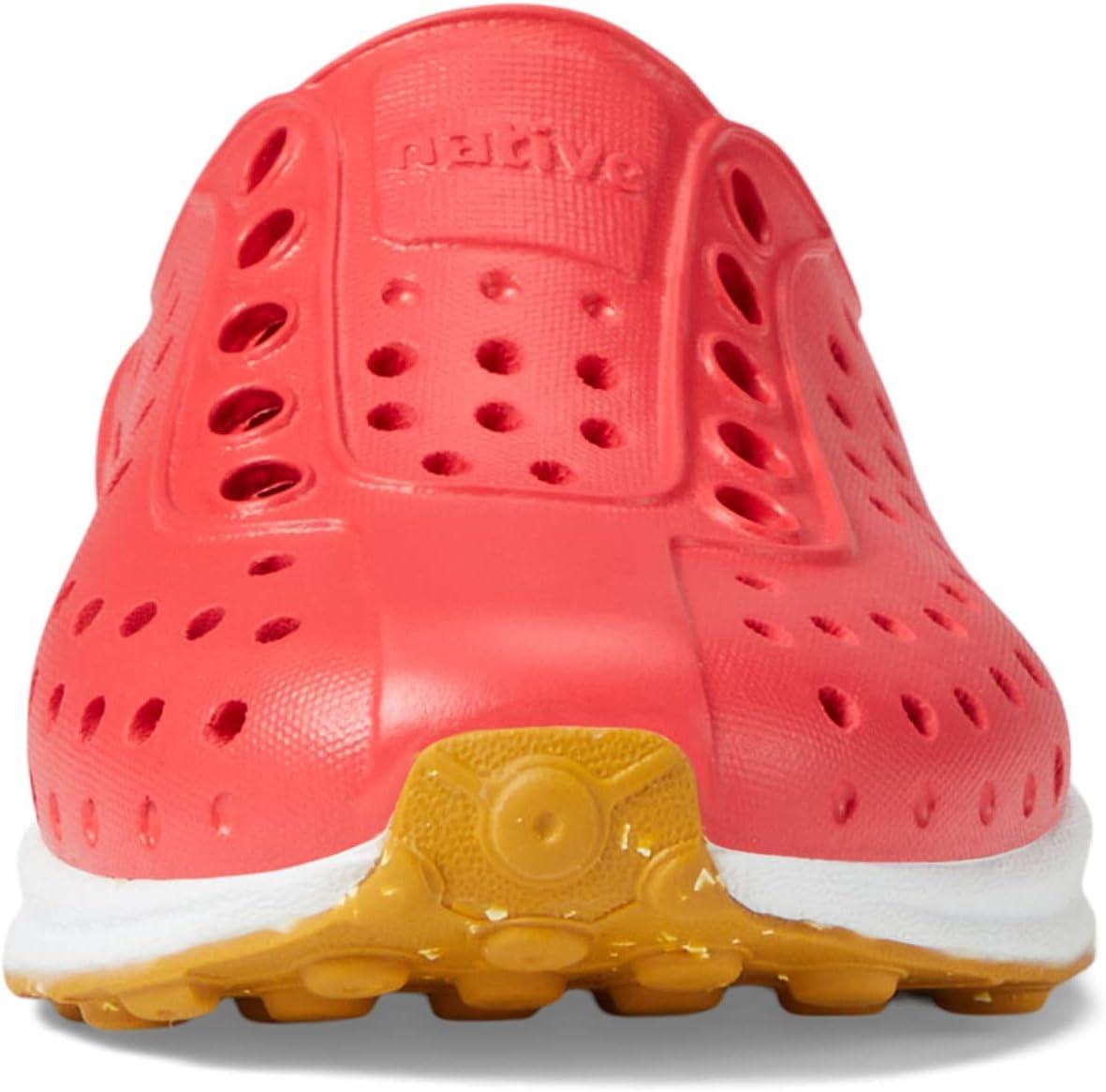 image:imageNative Shoes UnisexChild Robbie SlipOn SneakerHyper RedShell WhiteMash Speckle Rubber