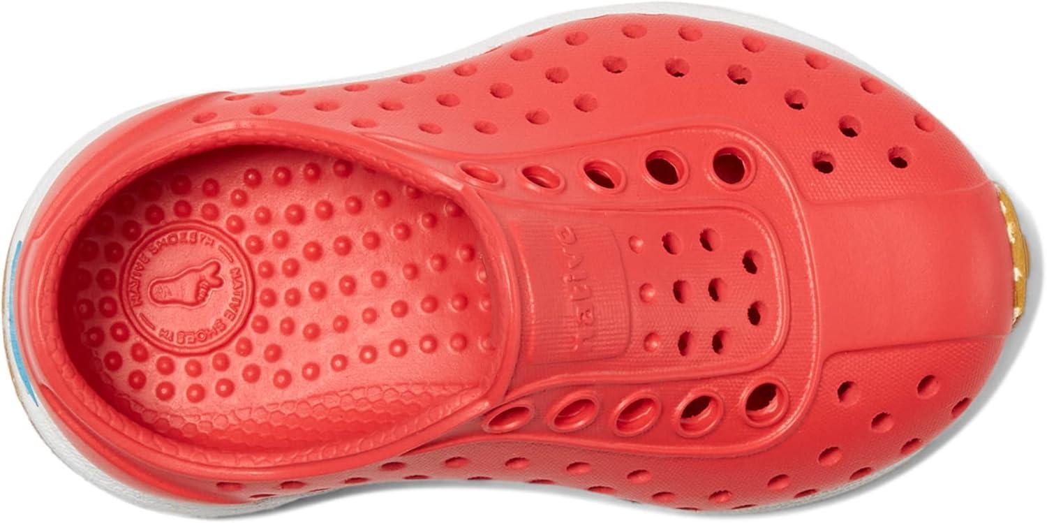 image:imageNative Shoes UnisexChild Robbie SlipOn SneakerHyper RedShell WhiteMash Speckle Rubber