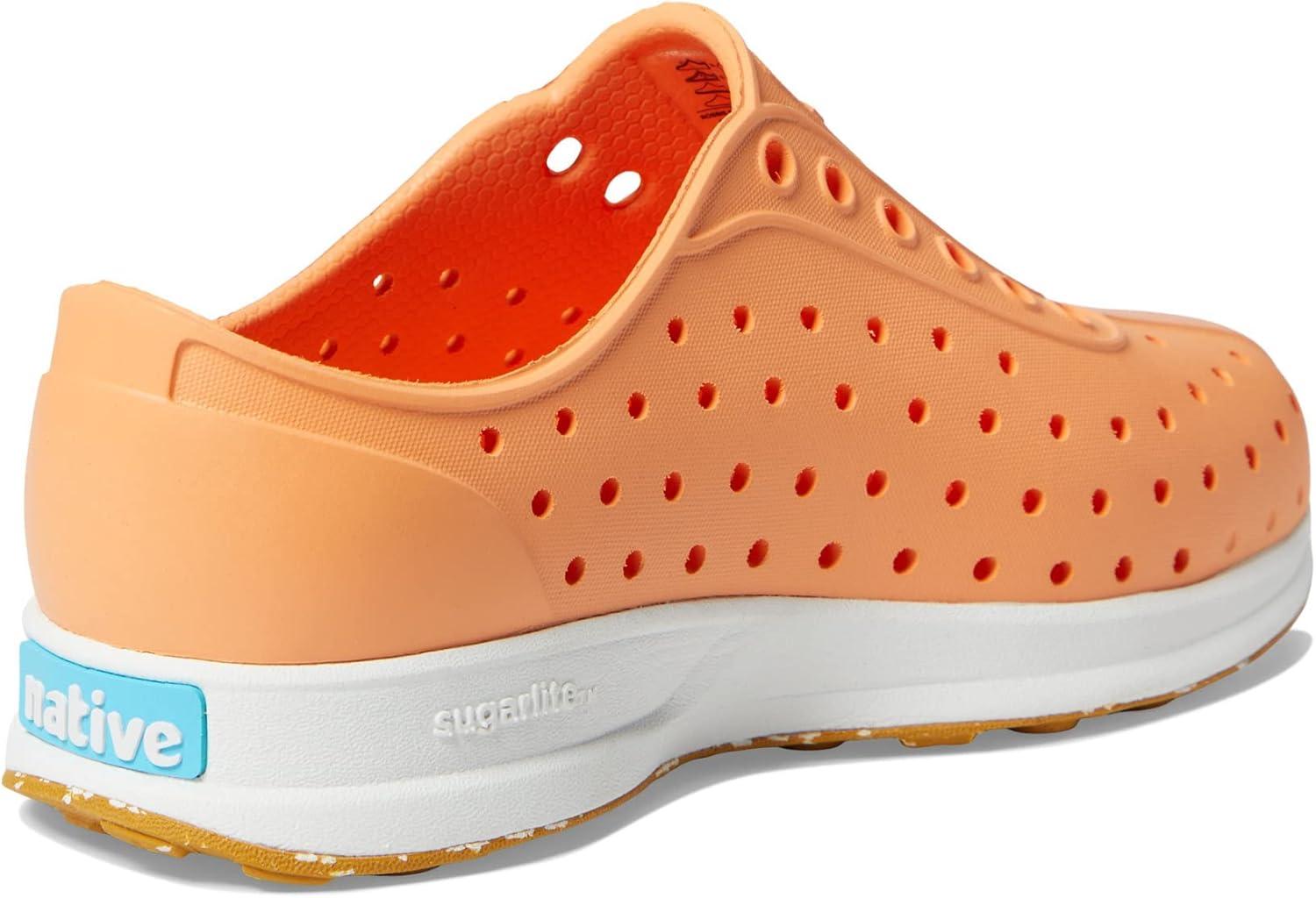 image:imageNative Shoes UnisexChild Robbie SlipOn SneakerPapaya OrangeShell WhiteMash Speckle Rubber