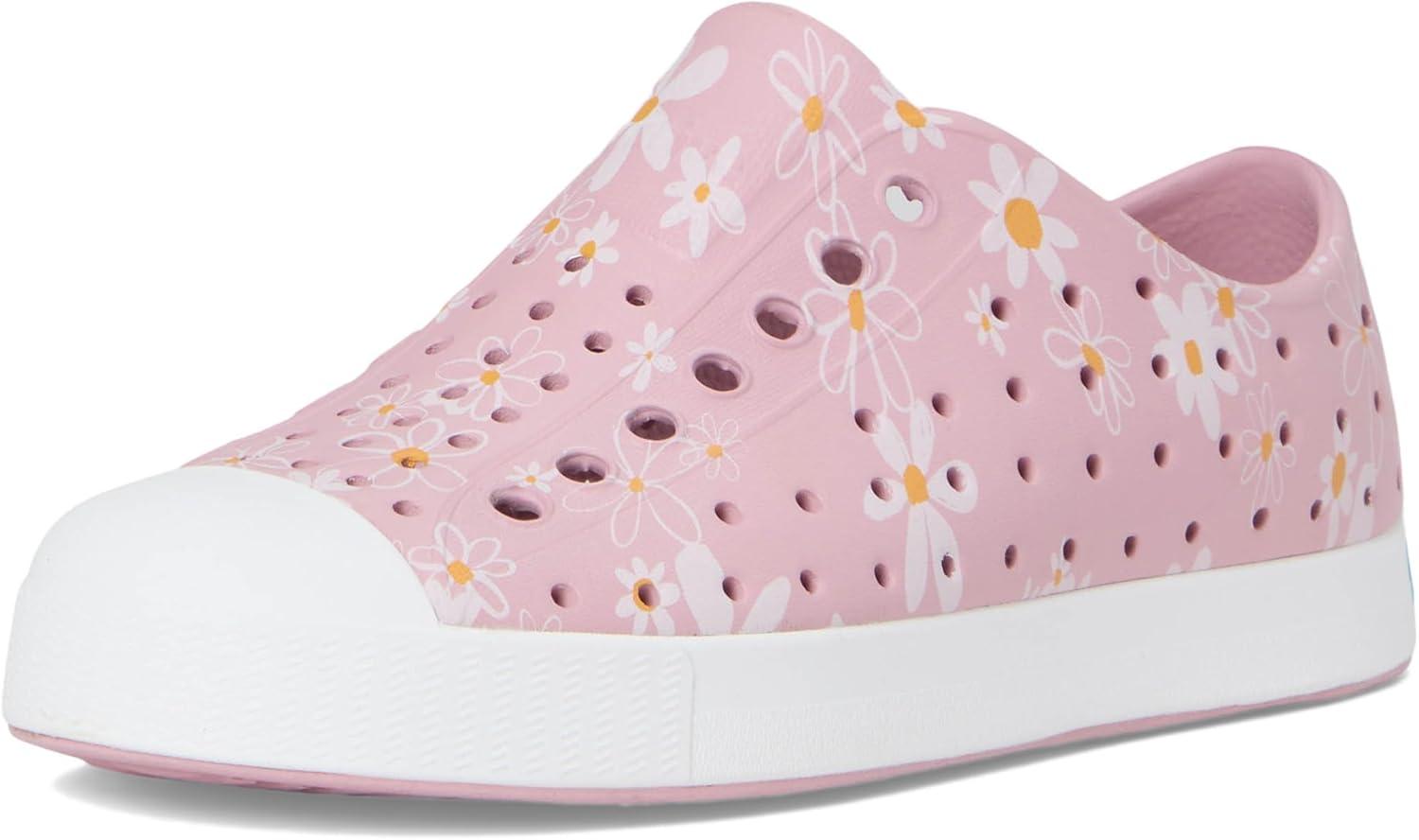 image:imageNative Shoes UnisexKids Jefferson Print SneakersBalos PinkShell WhiteShell Daisy