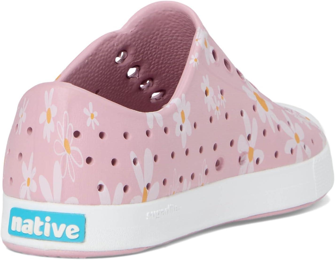 image:imageNative Shoes UnisexKids Jefferson Print SneakersBalos PinkShell WhiteShell Daisy