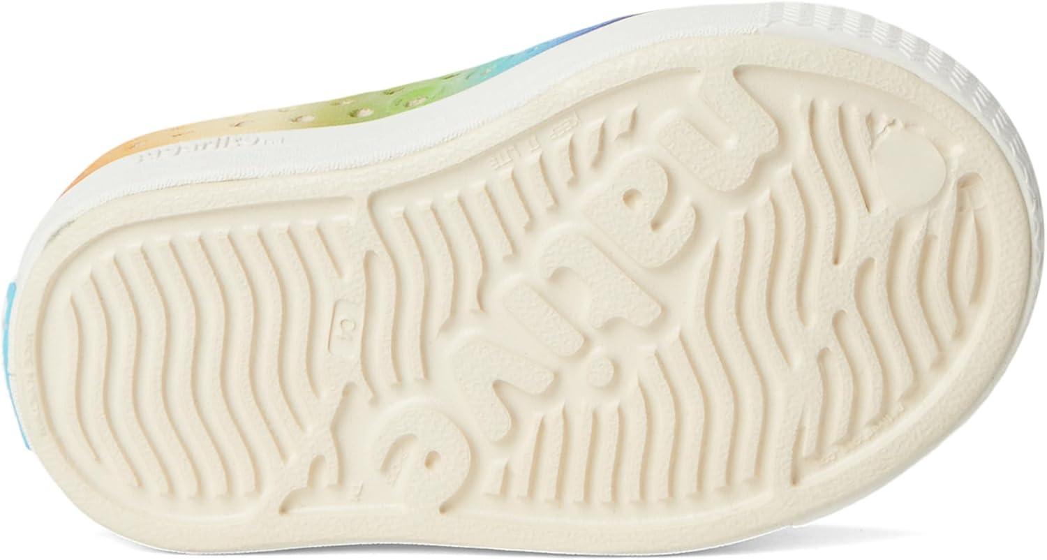 image:imageNative Shoes UnisexKids Jefferson Print SneakersBone WhiteShell WhiteRainbow Gradient