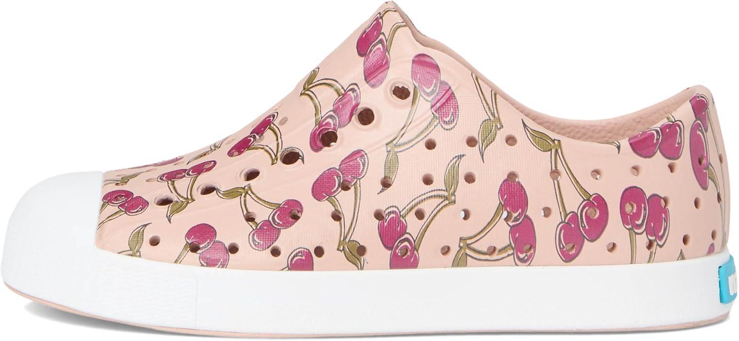 image:imageNative Shoes UnisexKids Jefferson Print SneakersChameleon PinkShell WhiteRoot Cherry