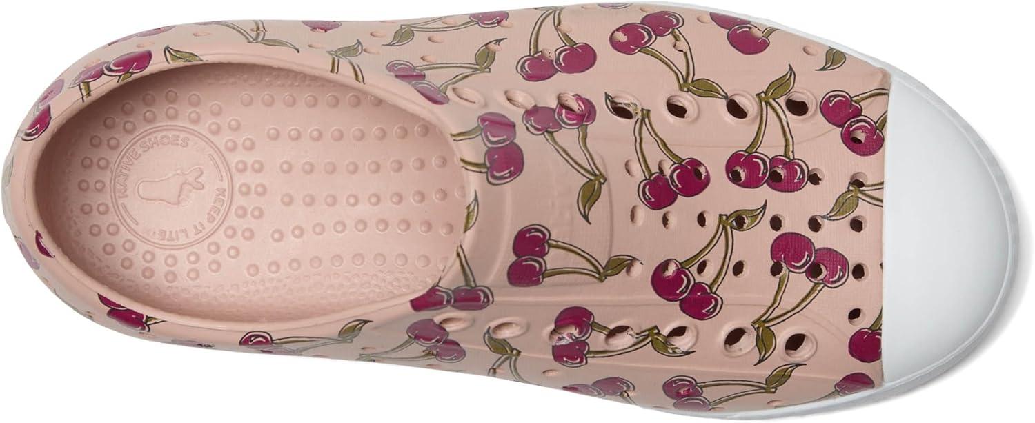 image:imageNative Shoes UnisexKids Jefferson Print SneakersChameleon PinkShell WhiteRoot Cherry