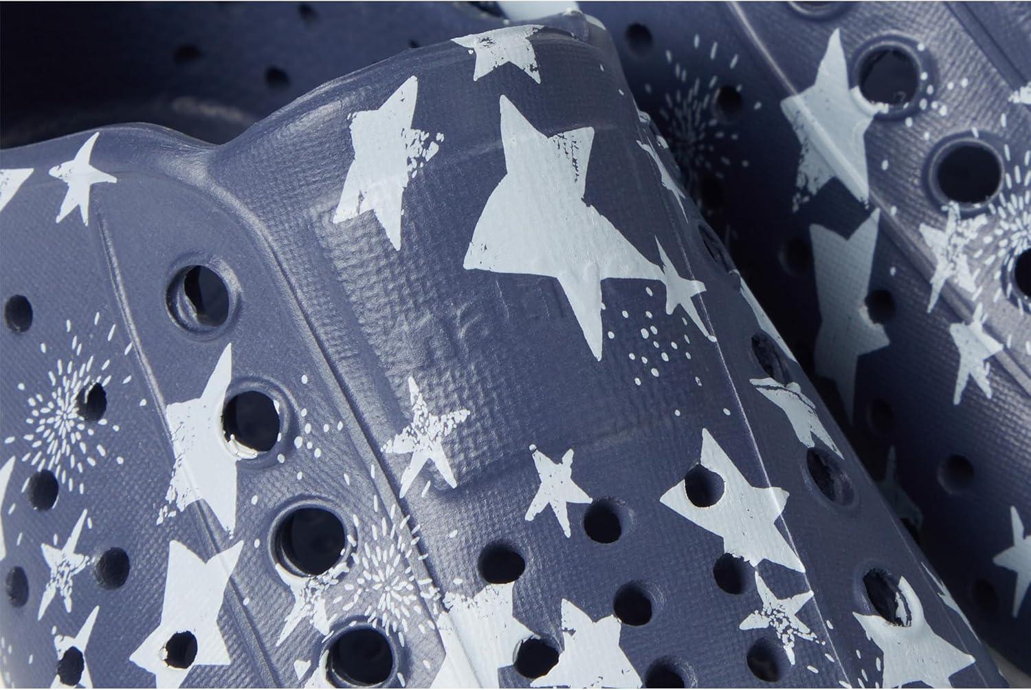 image:imageNative Shoes UnisexKids Jefferson Print SneakersDeep Sea BlueShell WhiteFirework Stars