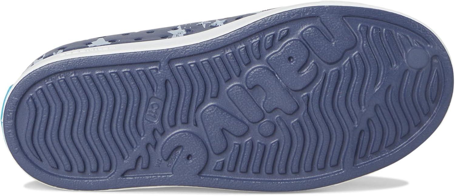 image:imageNative Shoes UnisexKids Jefferson Print SneakersDeep Sea BlueShell WhiteFirework Stars