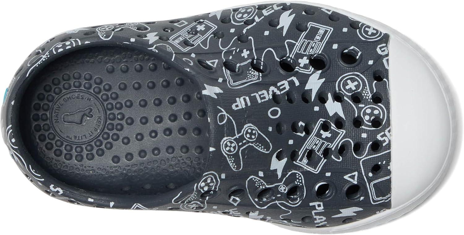 image:imageNative Shoes UnisexKids Jefferson Print SneakersGravity GreyShell WhiteGamer