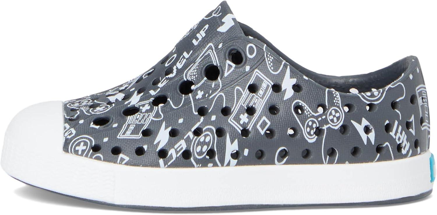 image:imageNative Shoes UnisexKids Jefferson Print SneakersGravity GreyShell WhiteGamer